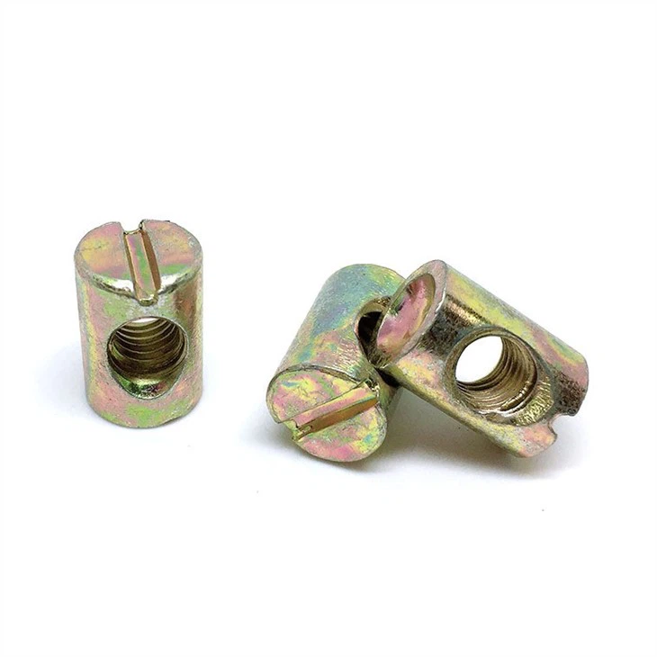 Furniture Cross Slotted Dowels Nut For Beds Crib wholesale